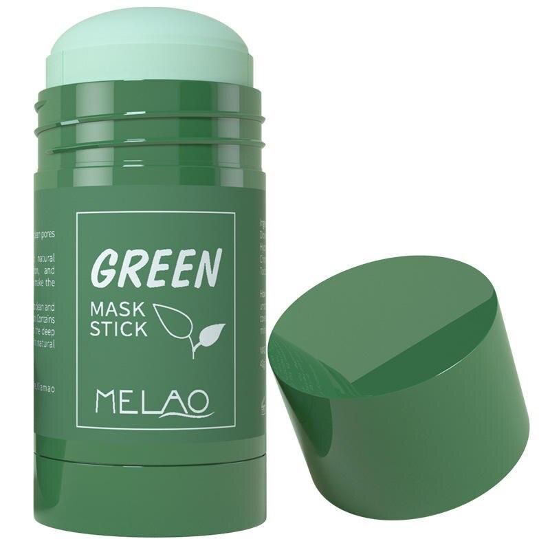 2023 Organic Green Tea Mud Mask Stick - 40g Hydrating and Acne-Fighting Clay Mask for Women