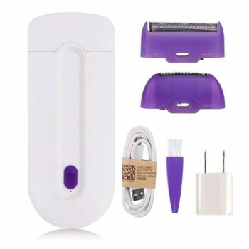 2-in-1 Painless Hair Removal & Epilator Device with Instant Sensor Light